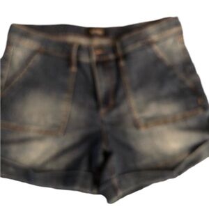 Buffalo by David Bitton size 30 high waist jean short’s with cuff stretch